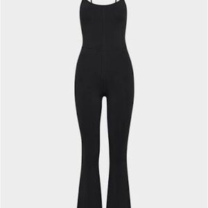 Aritzia Black Flared Jumpsuit